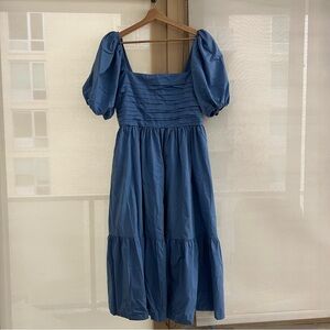 A&F Emerson Puff Sleeve Midi Dress